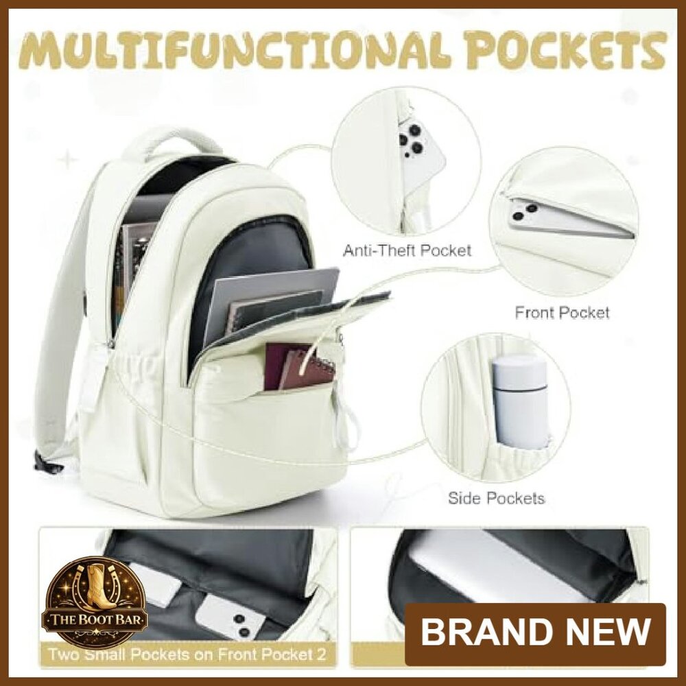 Lightweight Polyester Backpack With Laptop Compar… - image 6